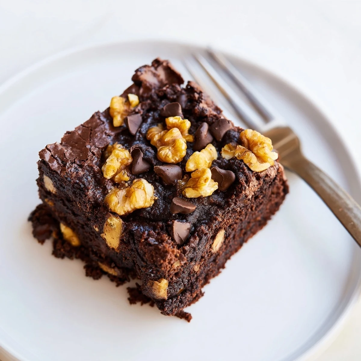 Irresistible zero-waste brownies, showcasing nut-milk pulp and chocolatey goodness.