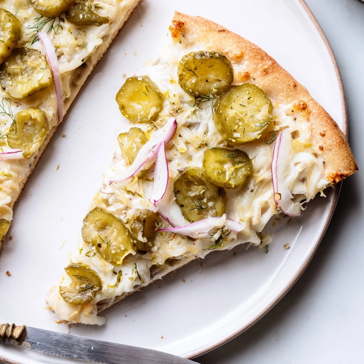 Pickle Pizza Crème Fraîche Dill