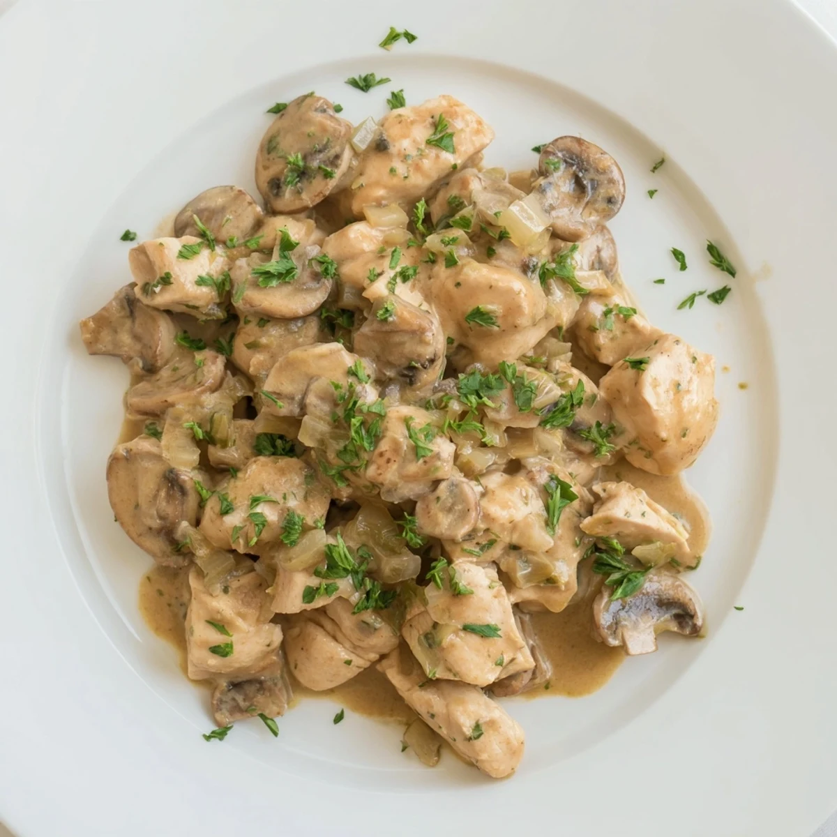 Creamy Chicken Stroganoff