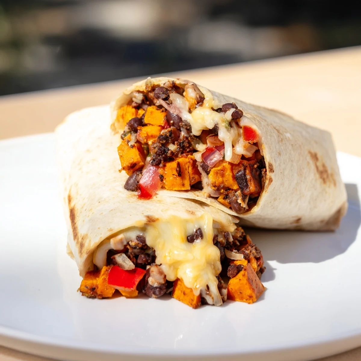 Sweet Potato Black Bean Burrito