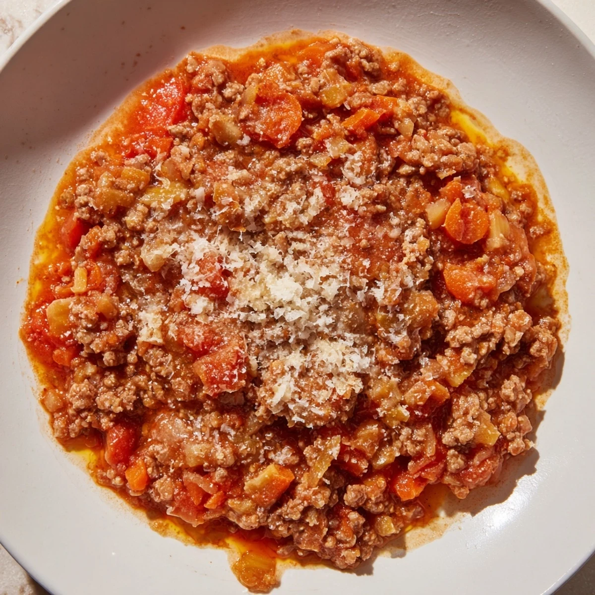 Savory Classic Tuscan Ragu simmering on the stovetop, promising a delicious, traditional Italian meal.