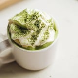Cool, fluffy Matcha Mascarpone Tiramisu Snow Cups, garnished with matcha, perfect for a treat.