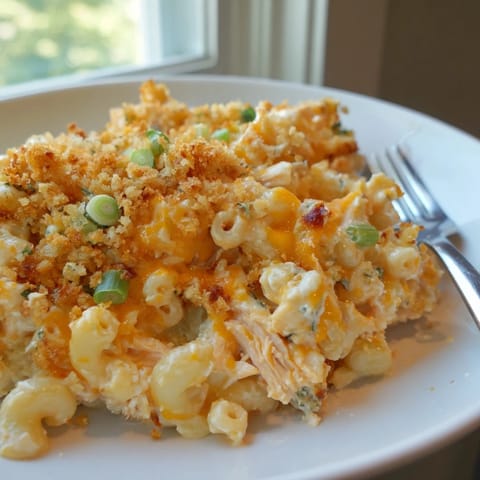 Buffalo Chicken Dip Mac Cheese