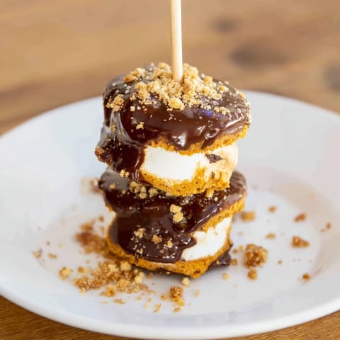 Smores Pumpkin Biscuit Pops