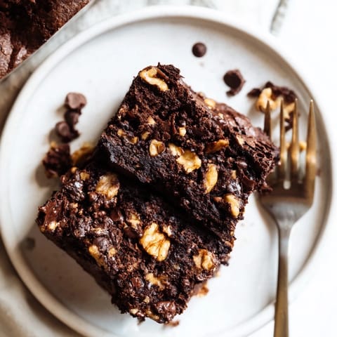 Fudgy brownies made from leftover nut-milk pulp, perfect for dessert lovers.  