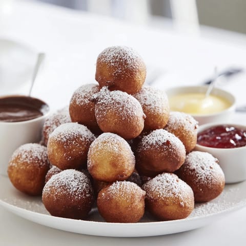 Powdered Donut Holes Mountain