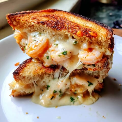 Quick Shrimp Grilled Cheese