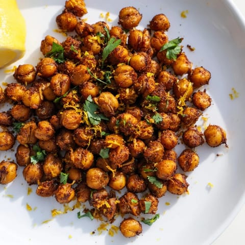 Harissa Chickpea Crispy Roast