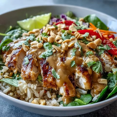 Peanut Chicken Power Bowl