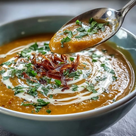 Turmeric Lemon Lentil Soup #487