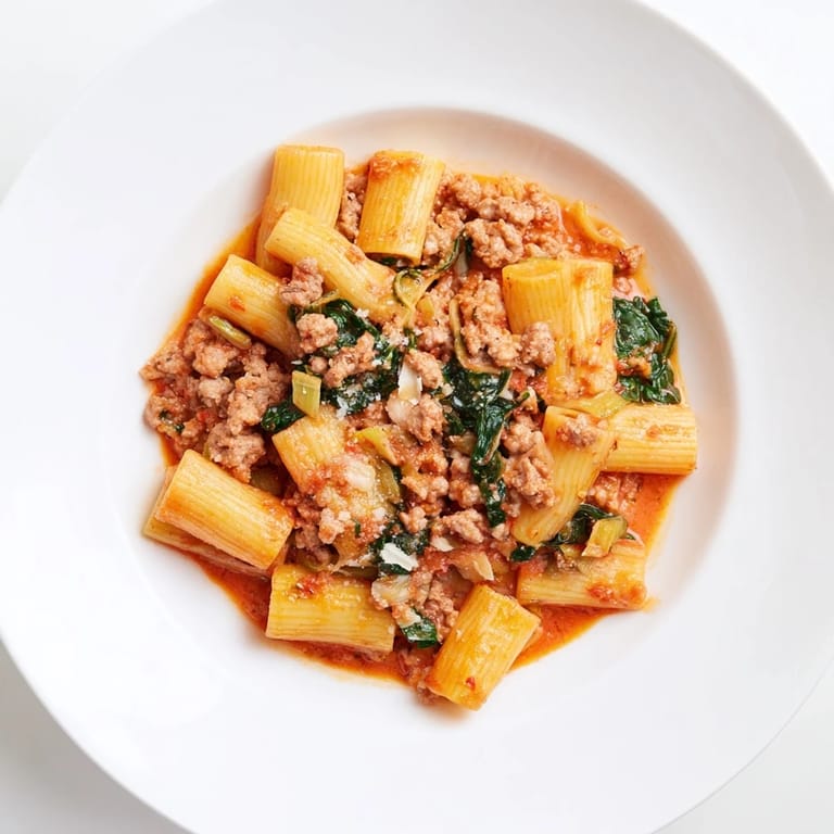 Enjoy this simple, comforting bowl of One-Pot Italian Sausage Tomato Pasta, perfect for a weeknight dinner.