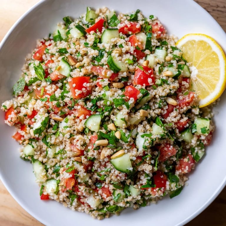 Imagine a vibrant Tabbouleh Grain Bowl, the perfect light lunch with a medley of fresh flavors.